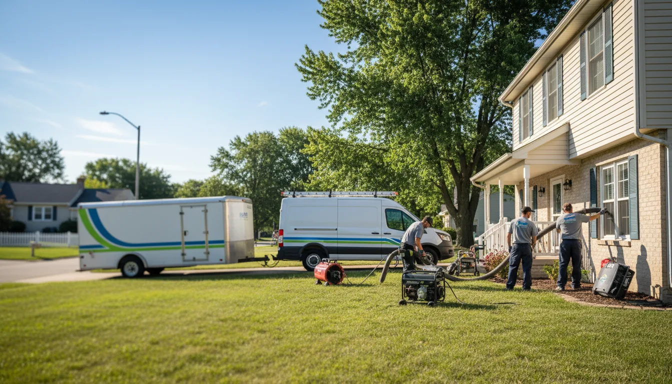 Flooded Basement Restoration And Cleanup With Repair in Dakota, IL near me